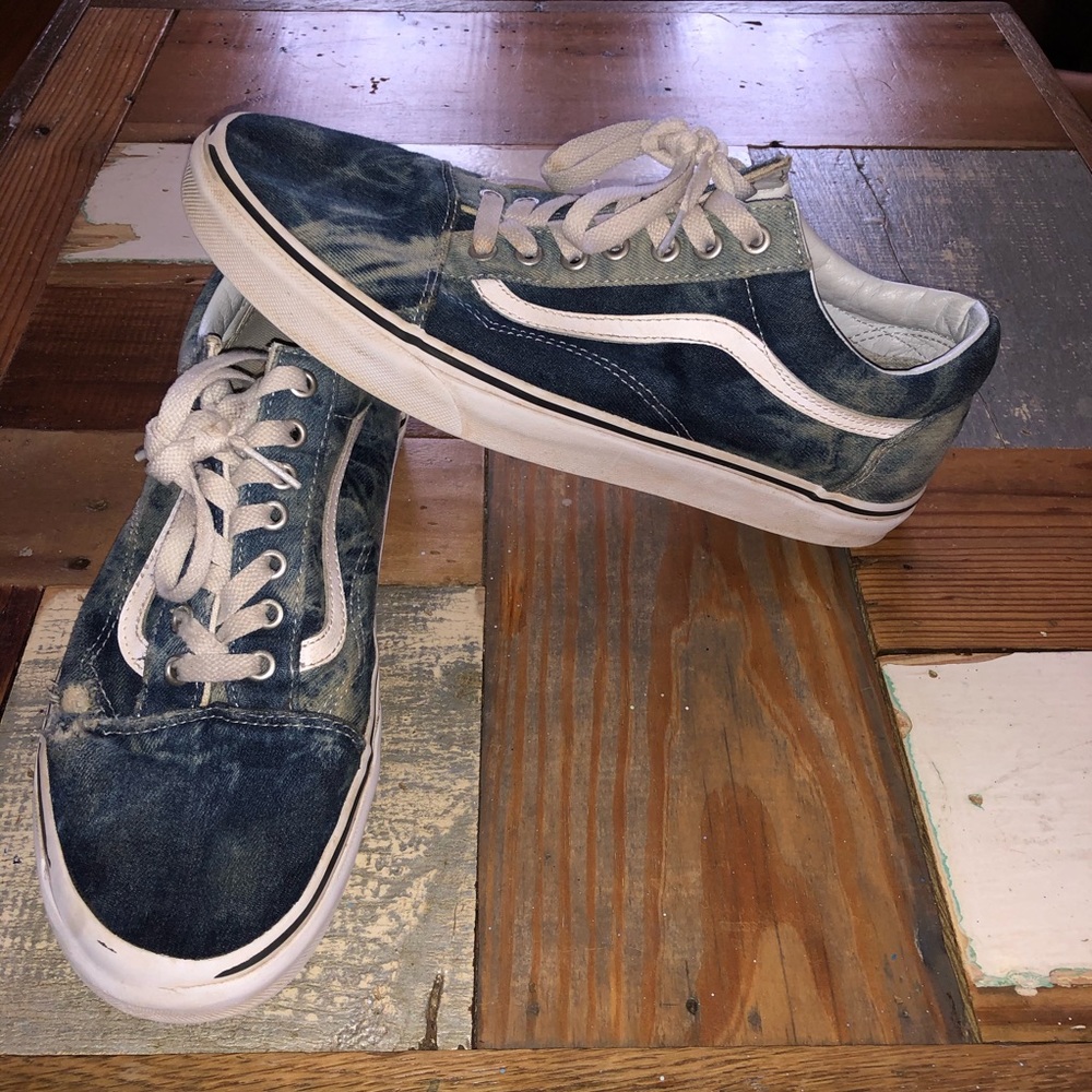 Vans/10.5 blue and white, denim